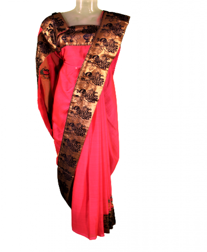 Dipsy Heavy Sana Silk Embroidery Fancy Saree