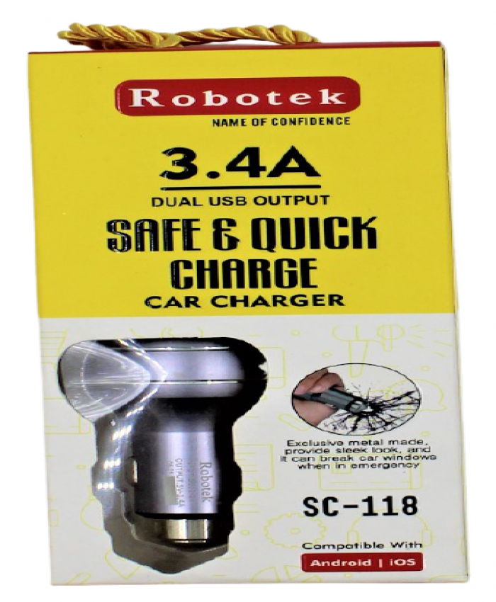Robotek SC-118 (3.4a) Car Charger
