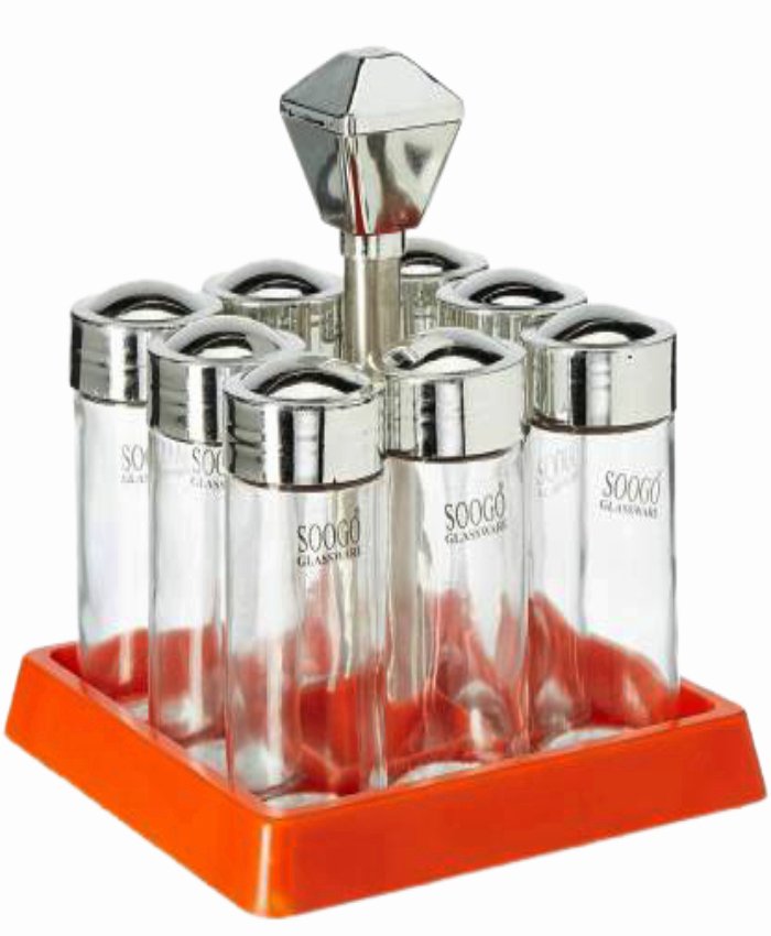 Salt And Pepper set / Salt And Pepper Glassware Set / Soogo Ozen Salt And Pepper Glassware Set, 8 pcs