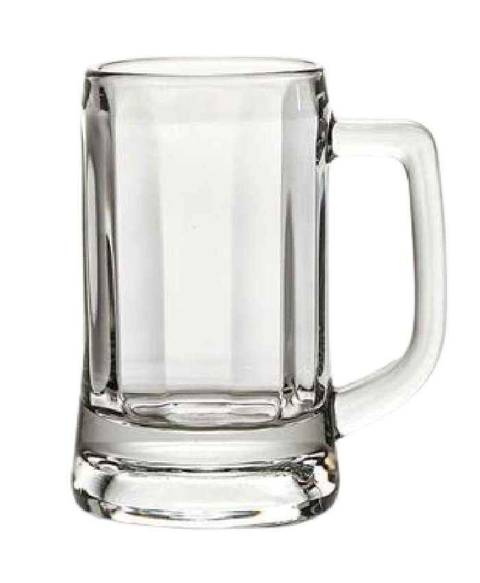 Beer mugs with handle / heavy base drinking cups for water, beer, wine, juice & bar dining / Soogo Munich Beer Mug Set of 6 Pieces