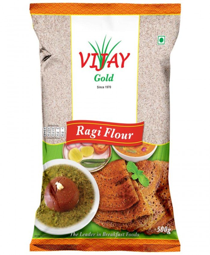 Ragi Flour, Vijay Gold Ragi Flour 1/2  KG
