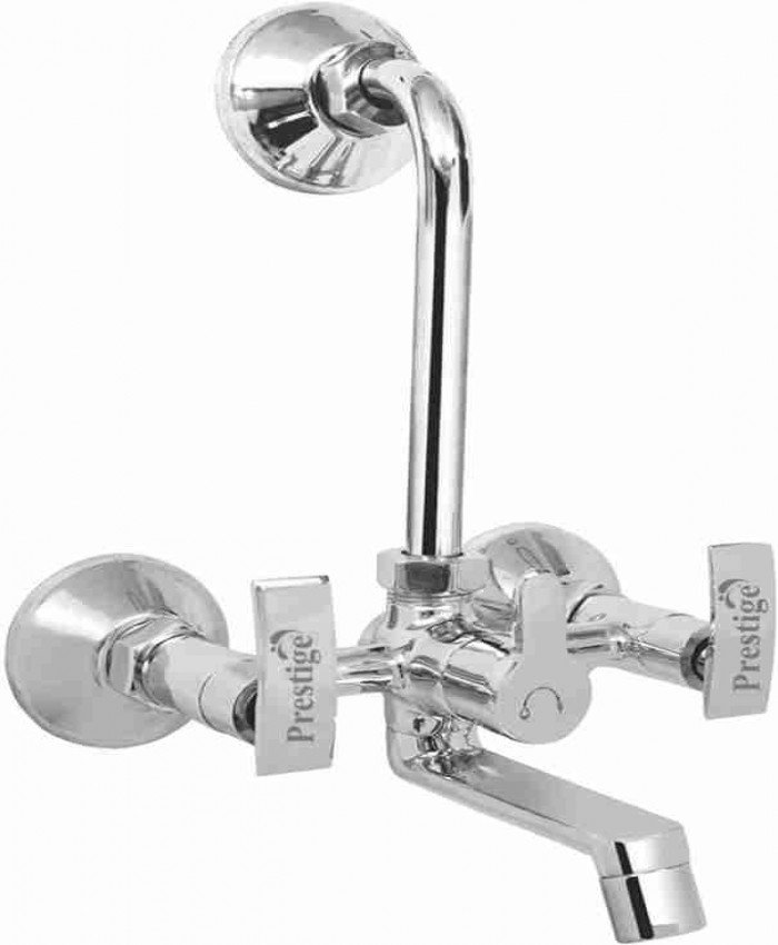 Prestige Passion Plated Wall Mixer With L Bend Mixer Faucet