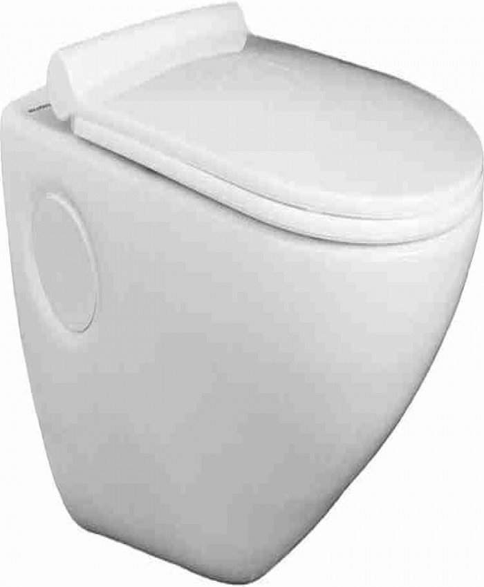 Western Toilet, InArt  Wall Hung Water Closet Toilet With Slim Seat Cover Western Commode,